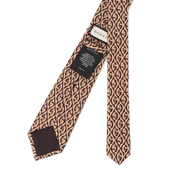 GUCCI MENS MULTICOLOR G PRINT TIE - Picture 4 of 8